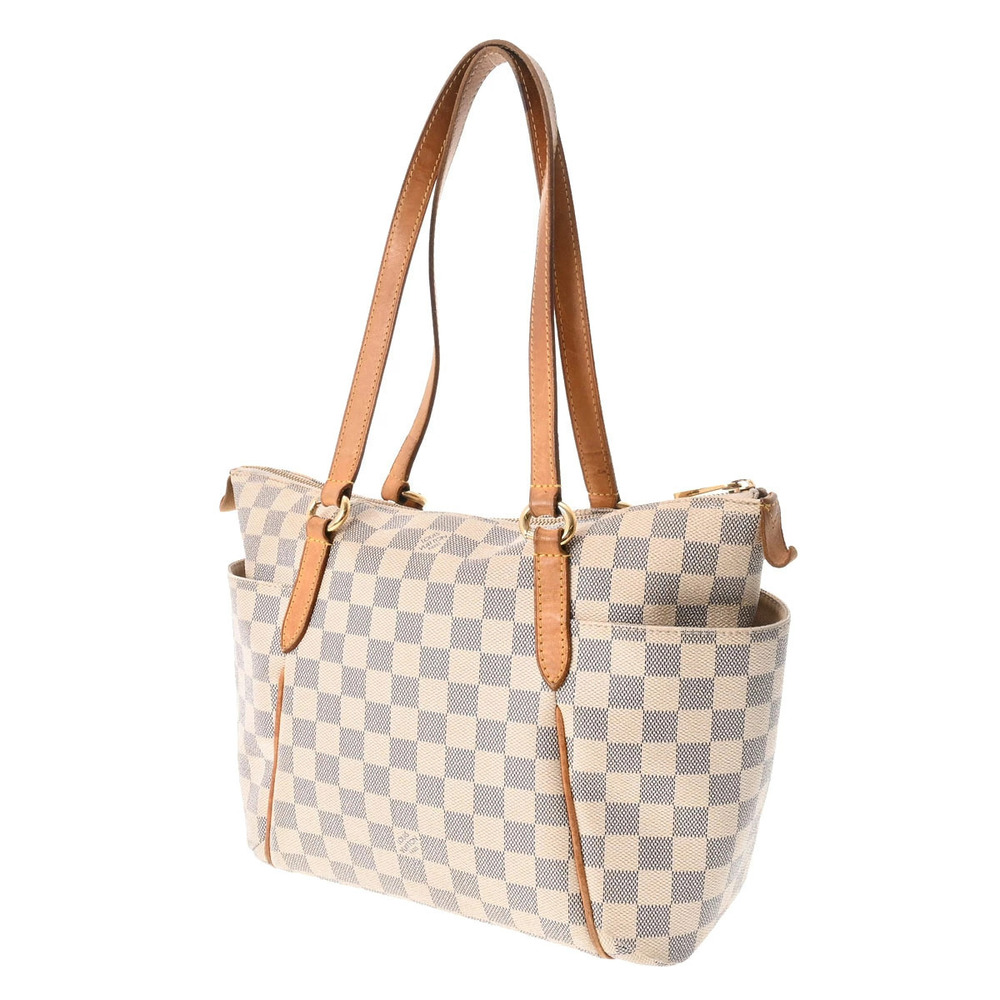 Louis Vuitton Canvas White Damier White Azur Totally Tote Bag White